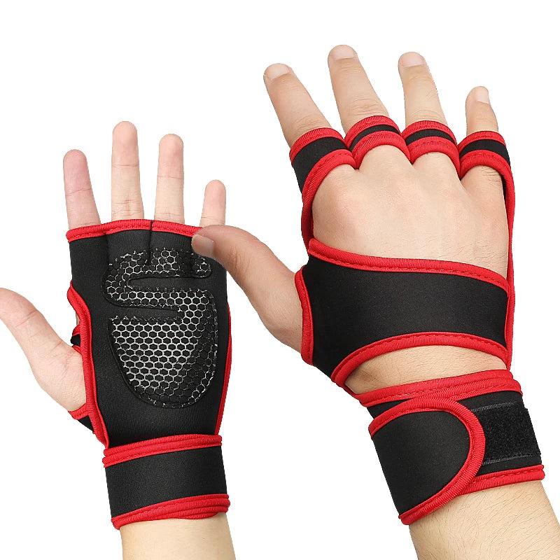 Hand Grip Silicone Thicker Sponge Crossfit Gymnastics Guard Palm Protectors Glove Pull Up Bar Weight Lifting Glove Gym Gloves