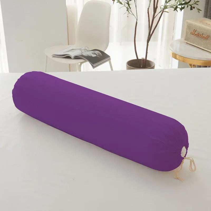 106cm Comfortable Long Pillow Bolster Pillowcase (NO Inner Filling) Body Cushion Cover Sleep Nap Round Yoga Canvas Pillow Cover