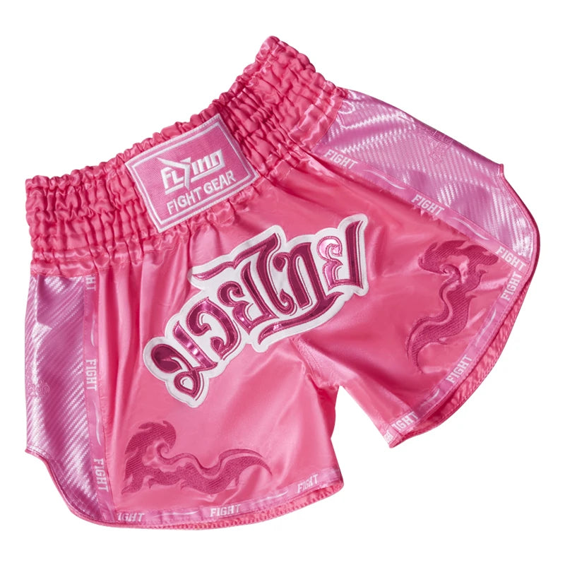 Muay Thai Boxing Shorts for Men's Women's Kids Teenagers Kickboxing Fighting MMA Trunks Sanda Grappling Bjj Sports Short Pants