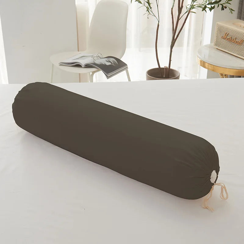 106cm Comfortable Long Pillow Bolster Pillowcase (NO Inner Filling) Body Cushion Cover Sleep Nap Round Yoga Canvas Pillow Cover