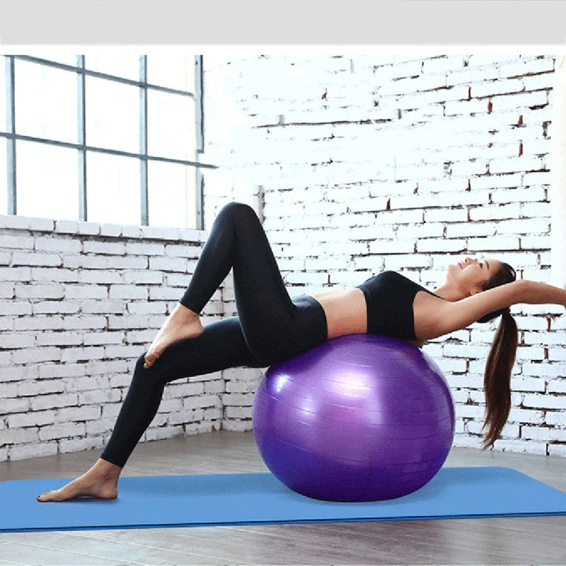 45cm Yoga Ball Fitness Balls Sports Pilates Birthing Fitball Exercise Training Workout Massage Ball Gym Ball 45cm With Pump