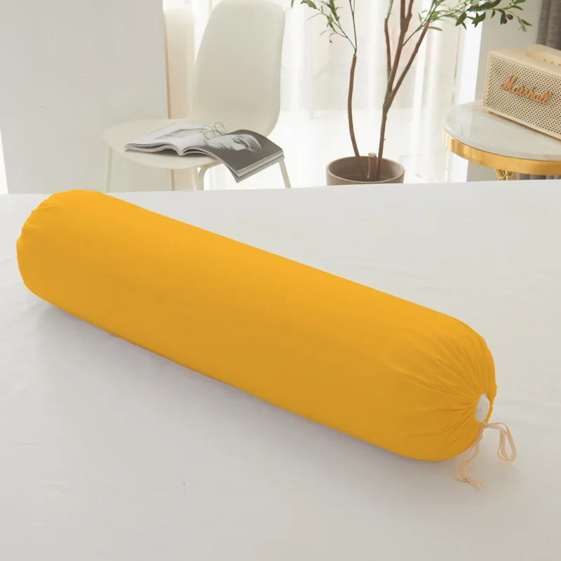 106cm Comfortable Long Pillow Bolster Pillowcase (NO Inner Filling) Body Cushion Cover Sleep Nap Round Yoga Canvas Pillow Cover