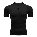 Compression T Shirt Men Summer Sportswear Running T-shirt Elastic Quick Dry Sport Tops Tee Athletic Gym Workout Shirts Men