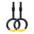 Gymnastic Rings 1000lbs Capacity 1/2M Adjustable Buckle Straps Pull Up Exercise Rings Non-Slip Rings for Home Fitness