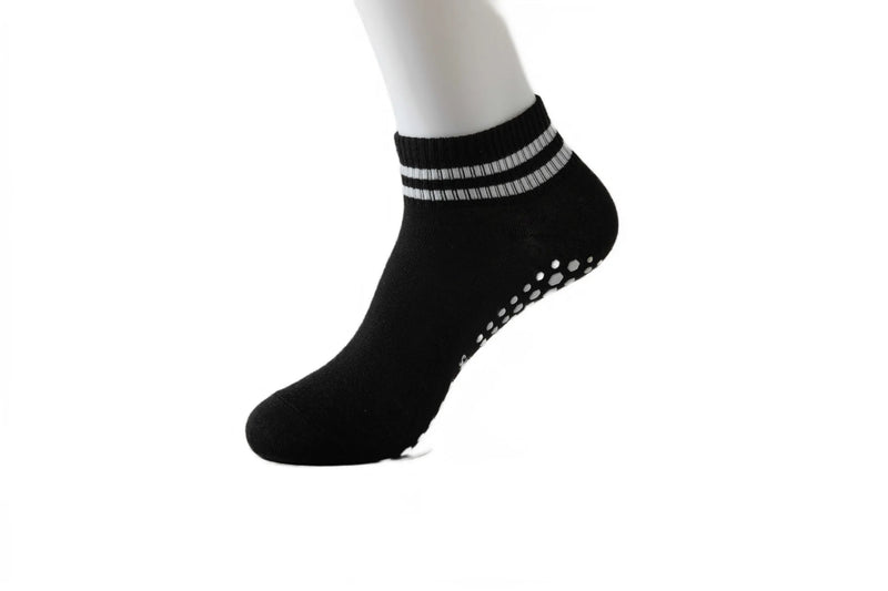 Grip Socks for Women, Non Slip Pilates Yoga Socks with Double Stripes Non Slip Socks for Workout, Ballet, Athletic Socks