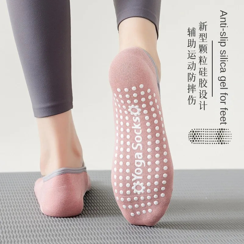 Women Yoga Socks Anti Slip Bandage Sports Ladies Girls Ballet Socks Dance Sock Slippers Yoga Socks Non Slip Acupressure Mat