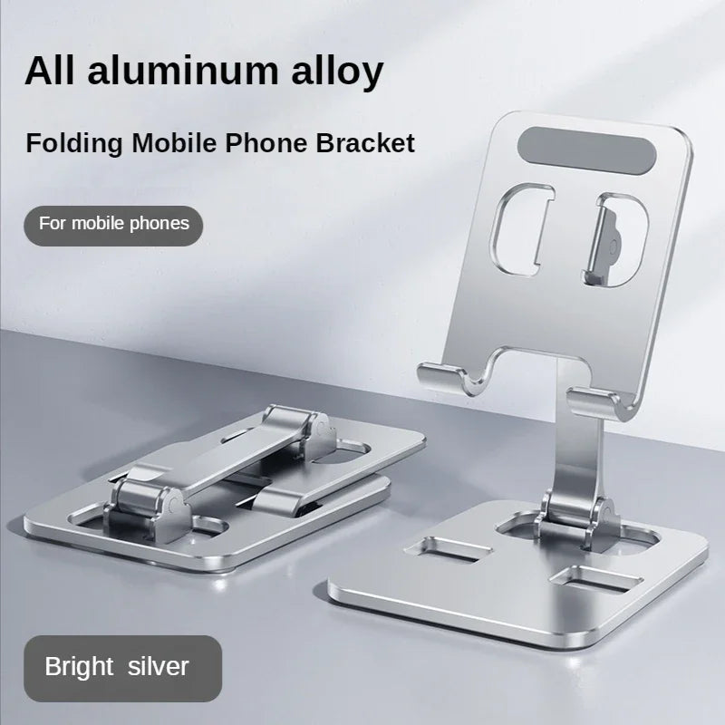 Universal All Aluminum Alloy Foldable Desk Phone Holder Mount Stand For Mobile Phone Holder For Tablet Desktop Metal Holder