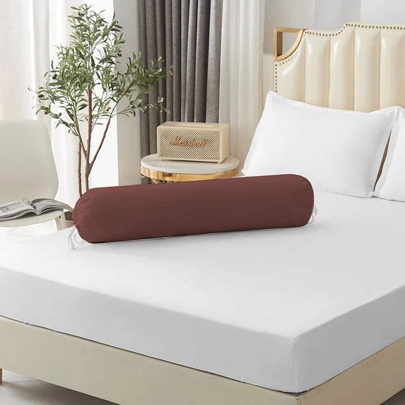 106cm Comfortable Long Pillow Bolster Pillowcase (NO Inner Filling) Body Cushion Cover Sleep Nap Round Yoga Canvas Pillow Cover